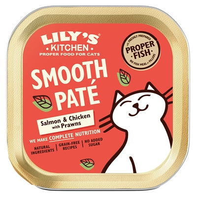 LILY'S KITCHEN CAT SMOOTH PATE SALMON / CHICKEN 19X85 GR