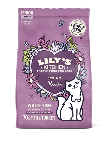LILY'S KITCHEN CAT SENIOR FISH / TURKEY RECIPE 800 GR
