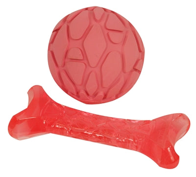 FOFOS PUPPY BOT EN BAL ROZE 11X4.5X2 CM / 7X7X7 CM