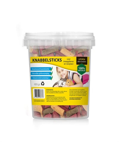 UTOPIA DIERTOTAAL KNABBELSTICKS 450 GR