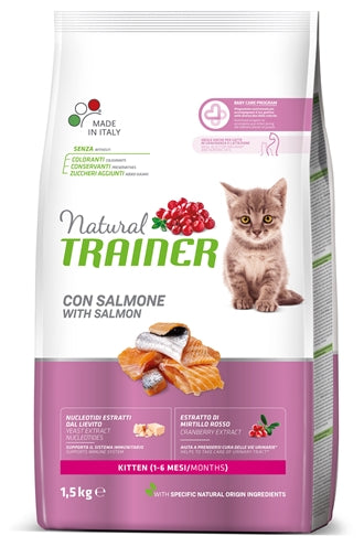 NATURAL TRAINER CAT KITTEN SALMON 1.5 KG