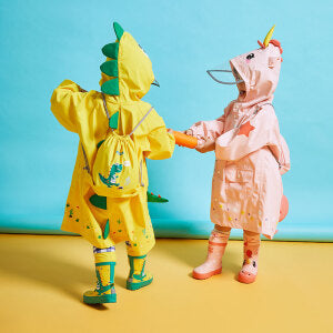 3D Cartoon Children's Raincoat Waterproof Jacket Pink XL TOKOPOINT.COM