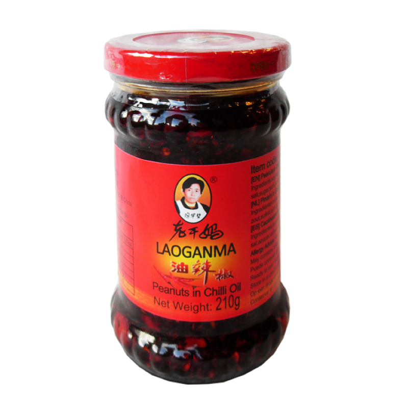 Lao Gan Ma Peanuts in Chilli Oil 210g jar