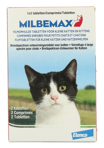 MILBEMAX TABLET ONTWORMING KLEINE KAT / KITTEN 2 TABLETTEN