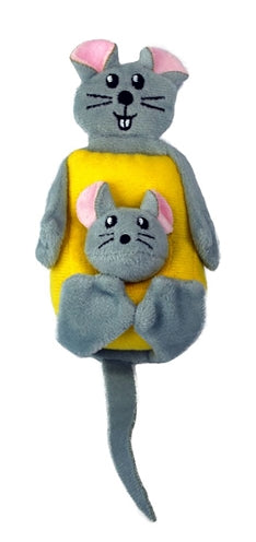 KONG PULL-A-PARTZ CHEEZY MUIS 6.5X6X23 CM