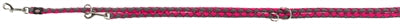 TRIXIE HONDENRIEM CAVO VERSTELBAAR FUCHSIA / GRIJS 200X1.2 CM