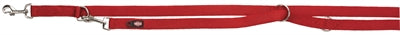 TRIXIE HONDENRIEM PREMIUM VERSTELBAAR TWEELAAGS ROOD 200X1.5 CM