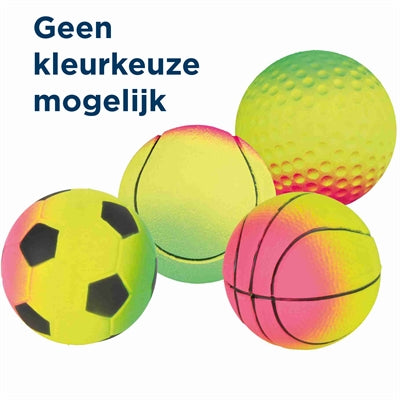 TRIXIE SCHUIMRUBBER BAL ASSORTI 7X7X7 CM