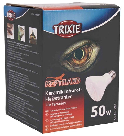 TRIXIE REPTILAND KERAMISCHE INFRAROOD WARMTESTRALER 7.5X7.5X10 CM 50 WATT