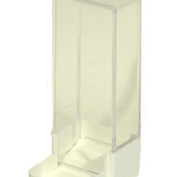 AGAPORNIDE VOERSILO WIT 6X6X15.5 CM