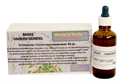 WORLD OF HERBS FYTOTHERAPIE ANGST ONDERSTEUNEND 50 ML