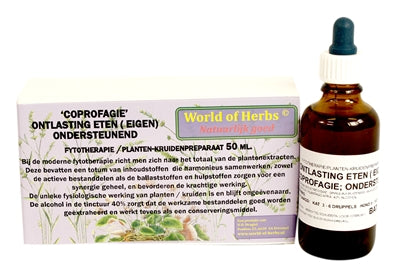 WORLD OF HERBS FYTOTHERAPIE COPROFAGIE ONTLASTING ETEN 50 ML