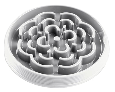 TARHONG ANTI SCHROK VOERBAK SLOW CHOW WIT 33X33X4 CM 1650 ML