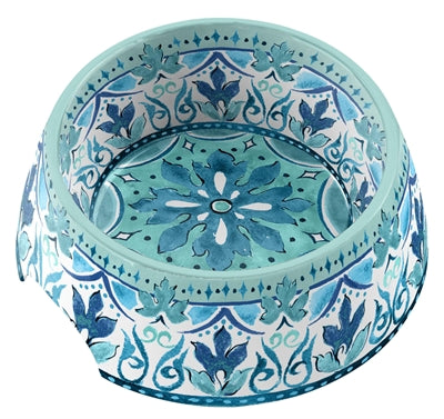 TARHONG VOERBAK HOND GIBRALTAR MELAMINE BLAUW 18X18X7 CM 590 ML