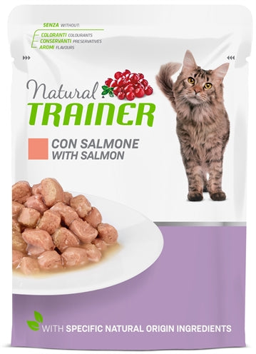 NATURAL TRAINER CAT MATURE SALMON POUCH 12X85 GR