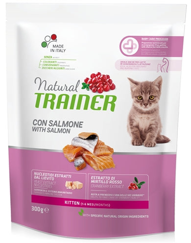 NATURAL TRAINER CAT KITTEN SALMON 300 GR