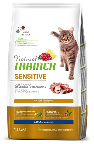 NATURAL TRAINER CAT SENSITIVE DUCK 1.5 KG