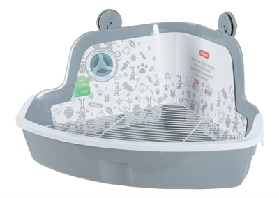 ZOLUX HOEKTOILET KNAAGDIER GRIJS 41.5X31X20.5 CM