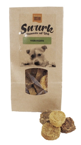 SNURK MINIBURGERS MIX ZALM / SCHELVIS / KABELJAUW / TONIJN 100 GR