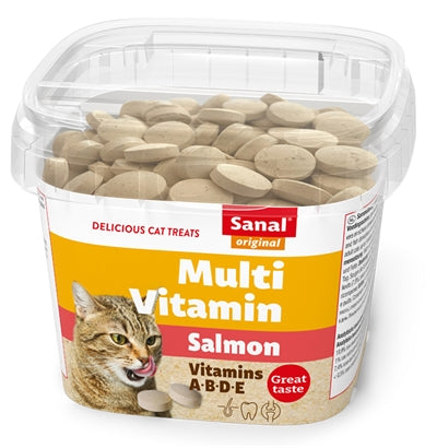 SANAL CAT MULTI VITAMIN SALMON SNACKS CUP 100 GR