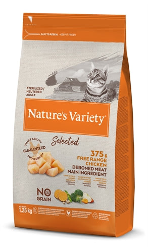 NATURES VARIETY SELECTED STERILIZED FREE RANGE CHICKEN 1.25 KG