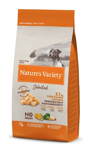 NATURES VARIETY SELECTED ADULT MINI FREE RANGE CHICKEN 7 KG