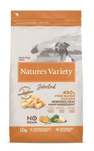 NATURES VARIETY SELECTED ADULT MINI FREE RANGE CHICKEN 1.5 KG