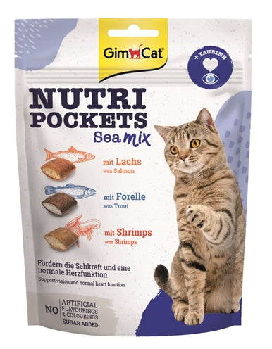 GIMCAT NUTRI POCKETS SEA MIX 150 GR