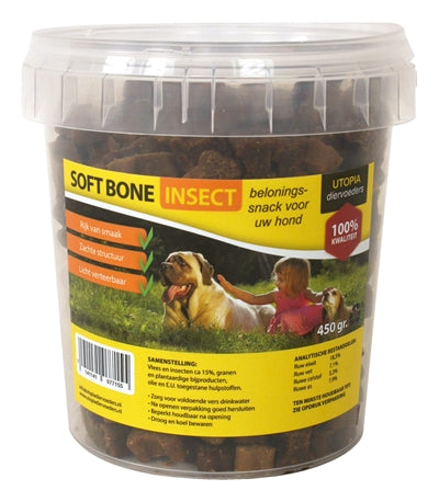 UTOPIA DIERTOTAAL SOFT BONES INSECT 450 GR