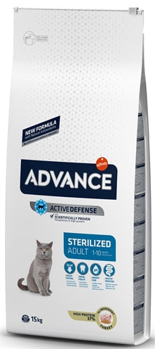 ADVANCE CAT STERILIZED TURKEY 15 KG