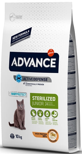 ADVANCE CAT JUNIOR STERILIZED CHICKEN 10 KG