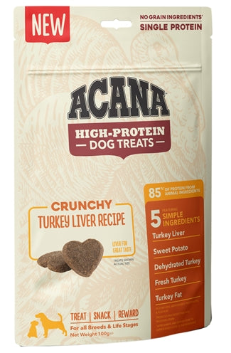 ACANA HIGH PROTEIN DOG TREAT TURKEY 100 GR