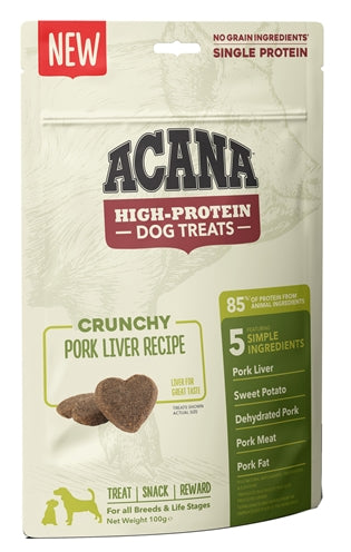 ACANA HIGH PROTEIN DOG TREAT PORK 100 GR