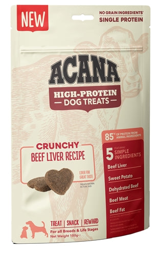 ACANA HIGH PROTEIN DOG TREAT BEEF 100 GR