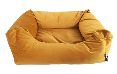 MADISON FRIENDS HONDENMAND VELVET GEEL 80X67X22 CM