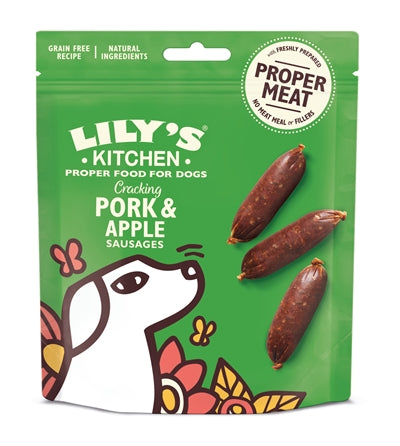 LILY'S KITCHEN CRACKING PORK / APPLE SAUSAGES 70 GR