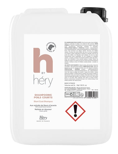 H BY HERY SHAMPOO HOND VOOR KORT HAAR 5 LTR