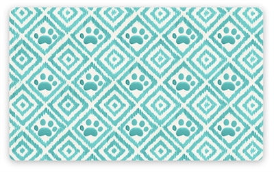 TARHONG PLACEMAT PAW IKAT TURQUOISE BLAUW 48.5X29 CM