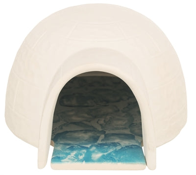 TRIXIE HAMSTER IGLO MET KOELPLAAT KERAMIEK WIT 15X13X9 CM