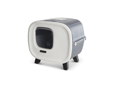 SAVIC KATTENBAK MIRA DELUXE ANTRACIET / WIT 56X45X50.5 CM