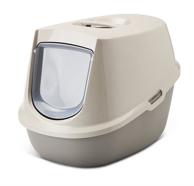 SAVIC KATTENBAK HAPPY PLANET MANON MOCCA / WARMGRIJS 54.5X39X39 CM