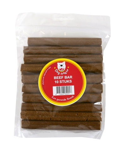DOG TREATZ BEEF BAR 10 ST