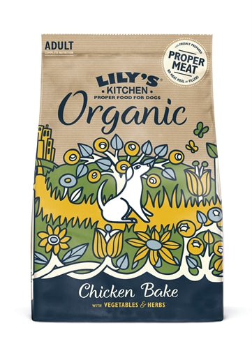 LILY'S KITCHEN DOG ADULT ORGANIC CHICKEN BAKE 1 KG