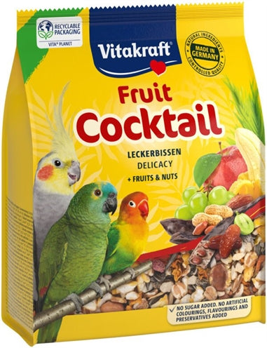 VITAKRAFT PARKIET / AGAPORNIS FRUIT COCKTAIL DELICACY FRUITS / NUTS 250 GR