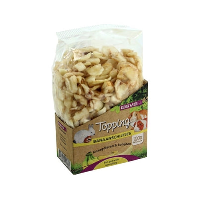 ESVE TOPPING BANAANSCHIJFJES KNAAGDIER 125 GR