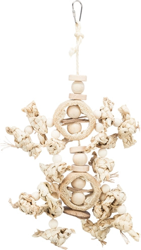 TRIXIE NATUURSPEELGOED BANANENBLAD / HOUT / LUFFA 42 CM