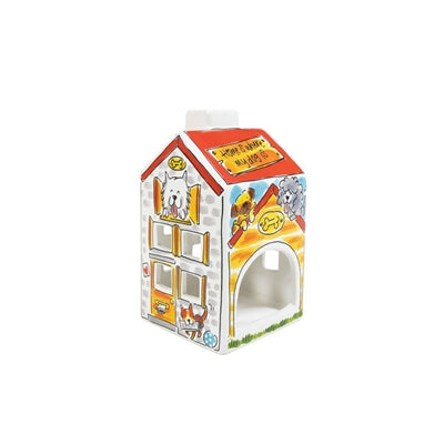 BLOND AMSTERDAM LICHTHUISJE HOND 8X8X14 CM