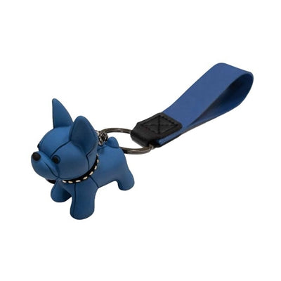 CROCI SLEUTELHANGER BULLDOG BLAUW 4.5 CM