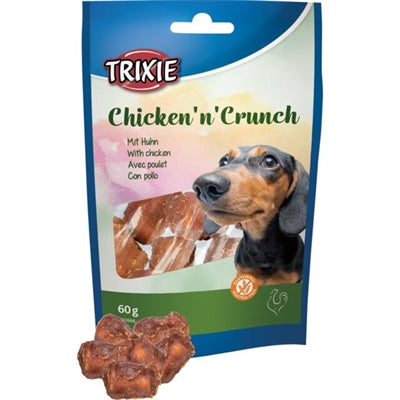 TRIXIE CHICKEN'N'CRUNCH MET KIP 60 GR