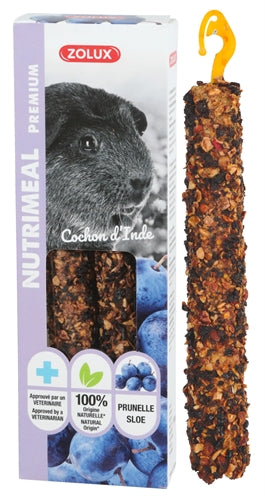 ZOLUX NUTRIMEAL STICK CAVIA PRUIM 110 GR 2 ST